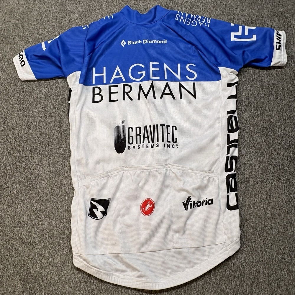 Castelli Hagens Berman Cycling Jersey Men M Full Zip Road Bike Gravitec Systems - Picture 4 of 12